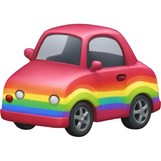 Ruby rainbow car  emoji