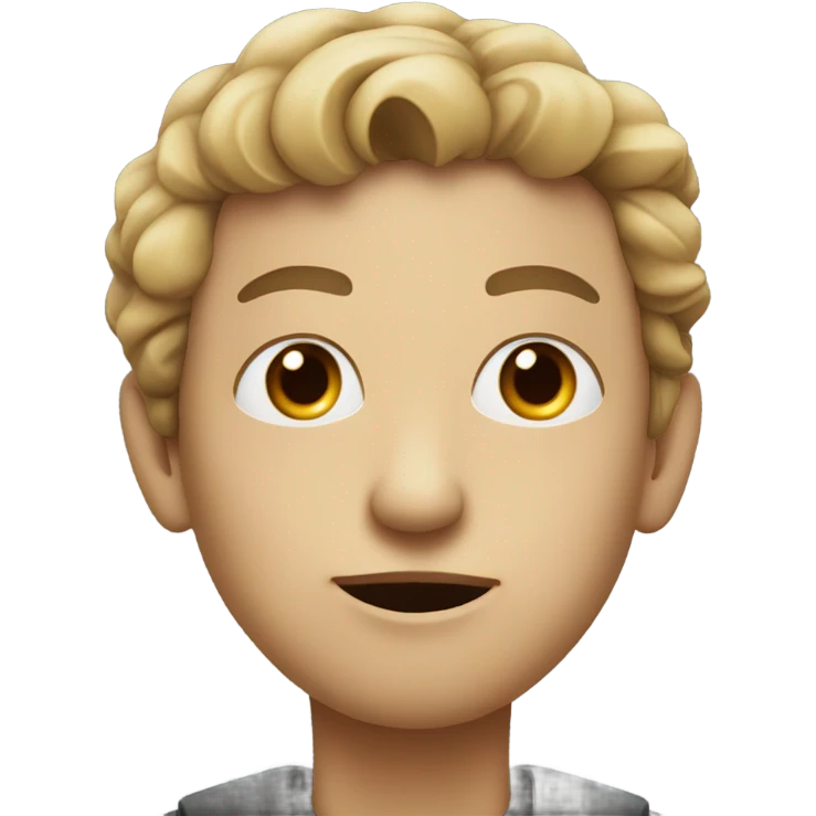 a blind person looking to the right, with a cane in hand, neutral facial expression emoji
