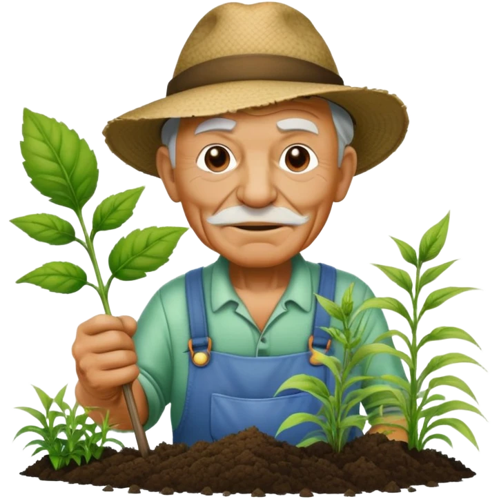 Toxic ddt Gardener old Bob kill weeds from the toxic avenger emoji