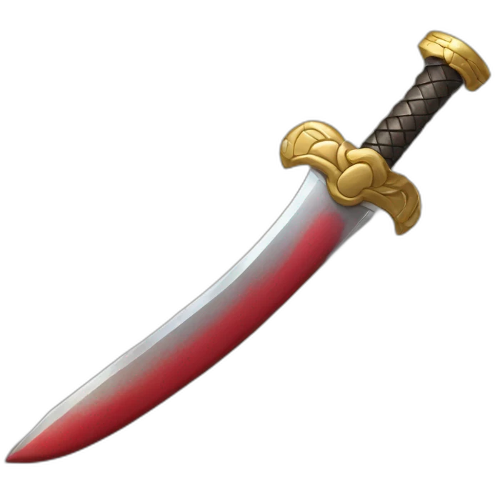 Sword peak like a snake tongue  emoji