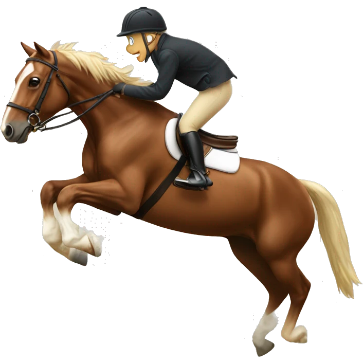jumping horse emoji