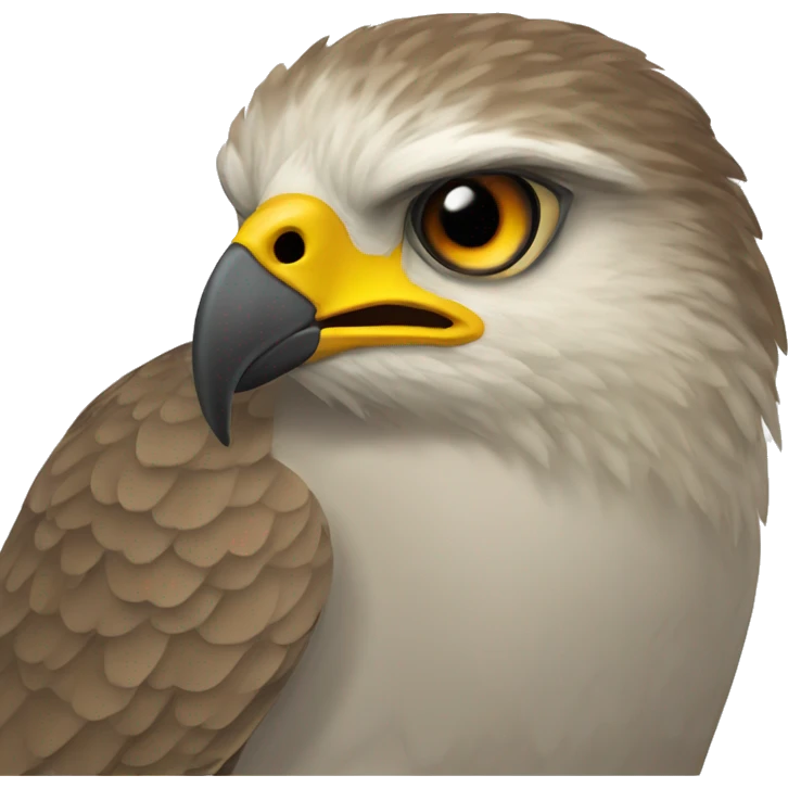 a brown goshawk emoji