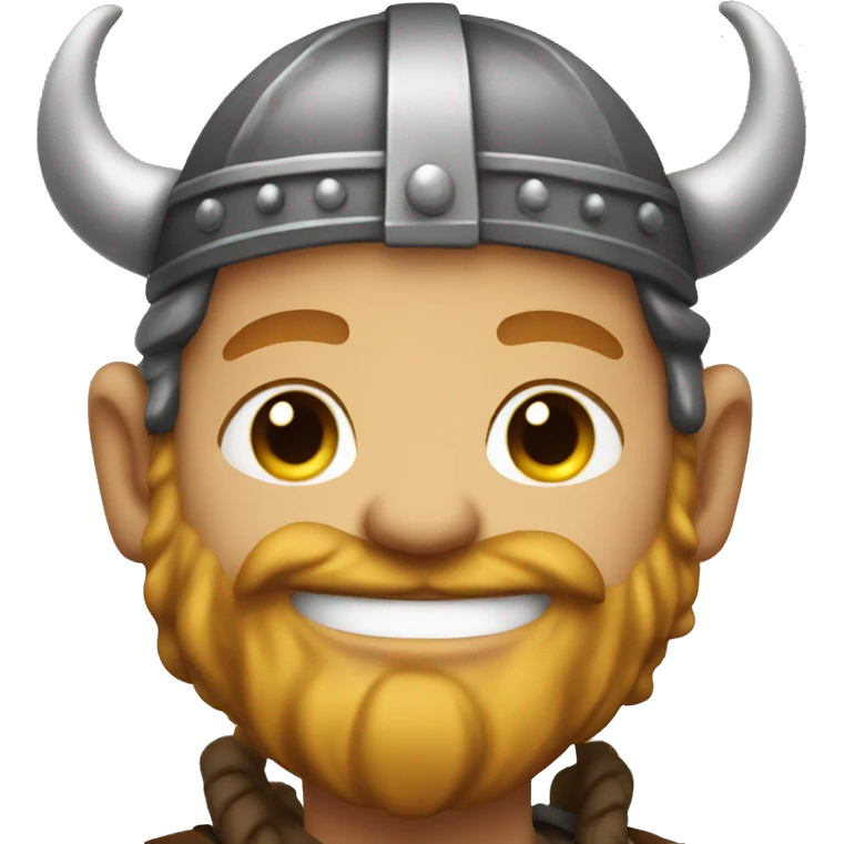 Viking smiling emoji