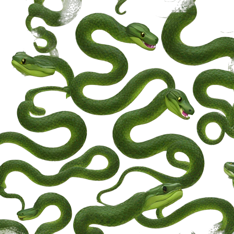 serpente di colore nero emoji