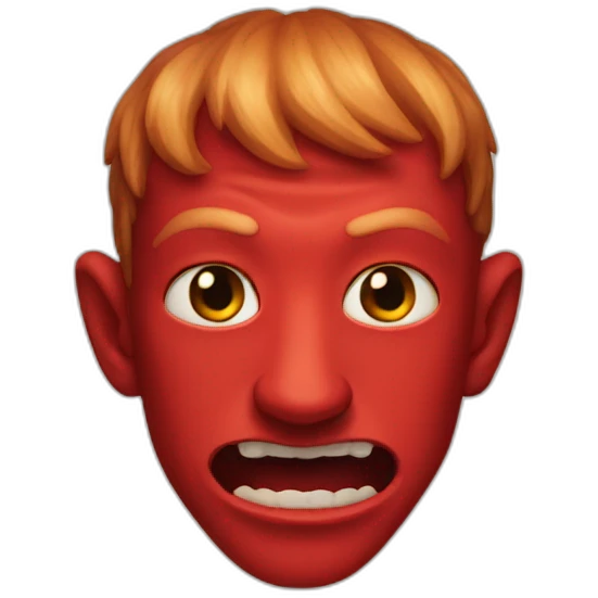 red demon mark zuckerberg emoji