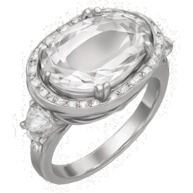 Oval cut ring emoji