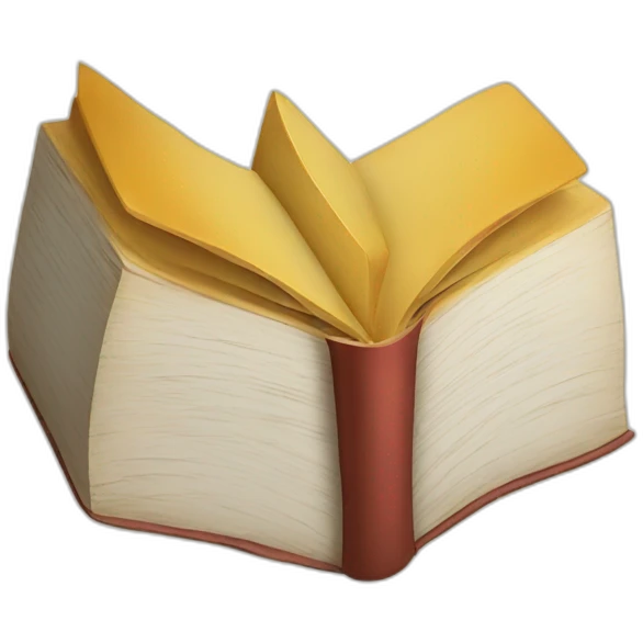 Book with face emoji