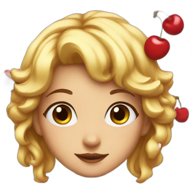 Cherry girl emoji