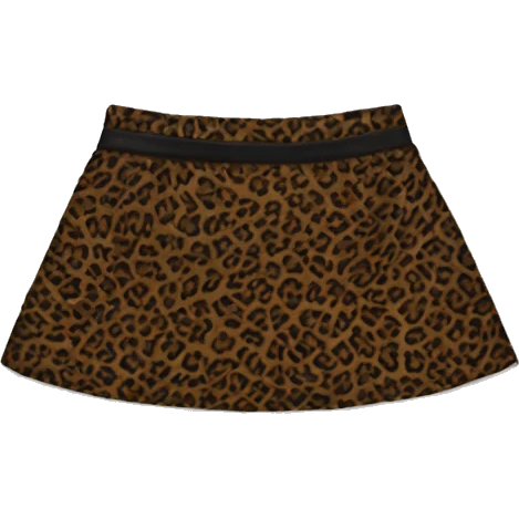 black and leopard print mini skirt emoji