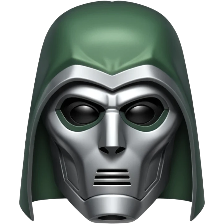 Doctor Doom silver mask emoji