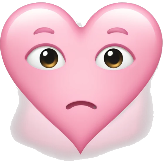 pastel pink heart emoji emoji
