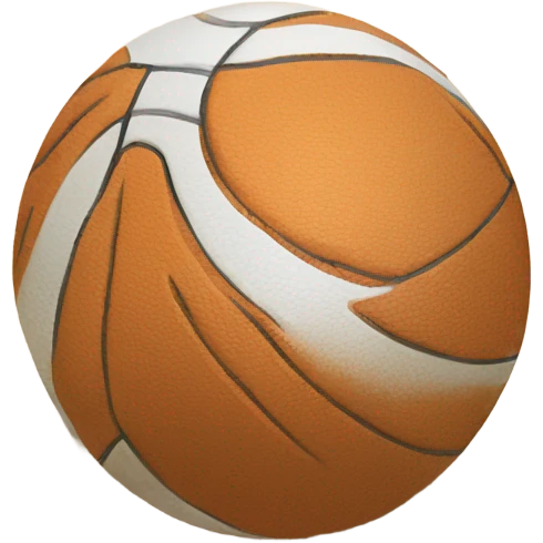 a draw of a ball in the floor emoji