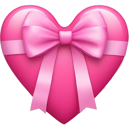 heart with pink bow emoji
