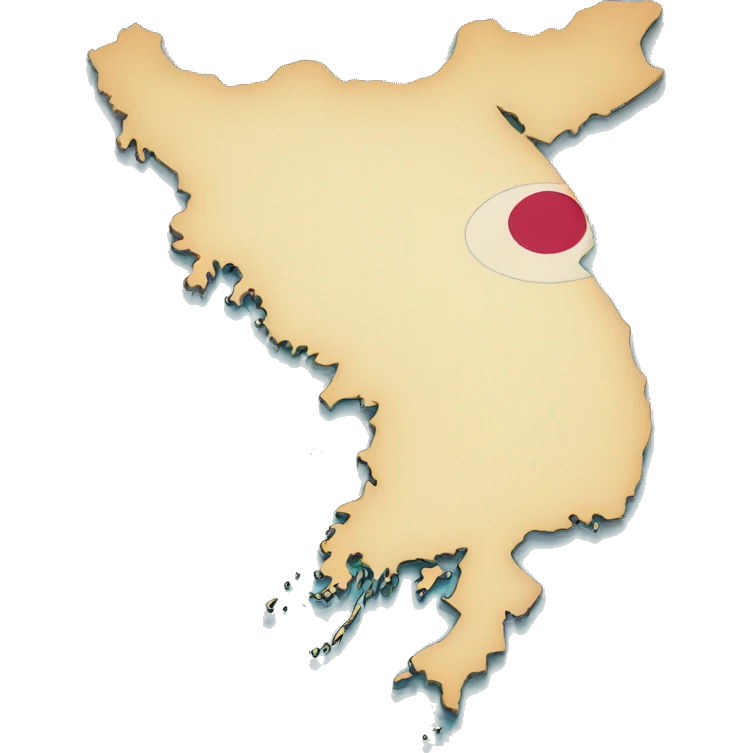 Map of south korea emoji