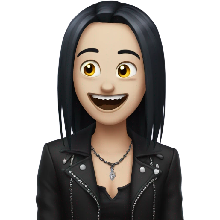 goth laughter  emoji
