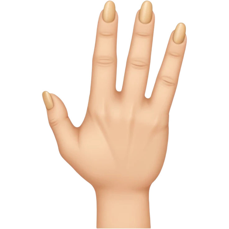 Hand sign with hand spread and middlefinger over the ringfinger emoji
