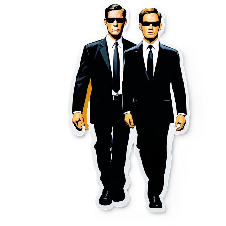 Men in black emoji