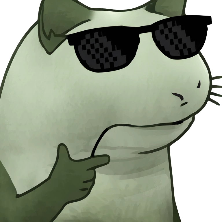 Cat with sunglasses emoji