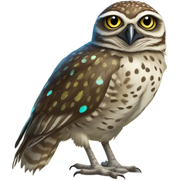Burrowing owl and roadrunner emoji