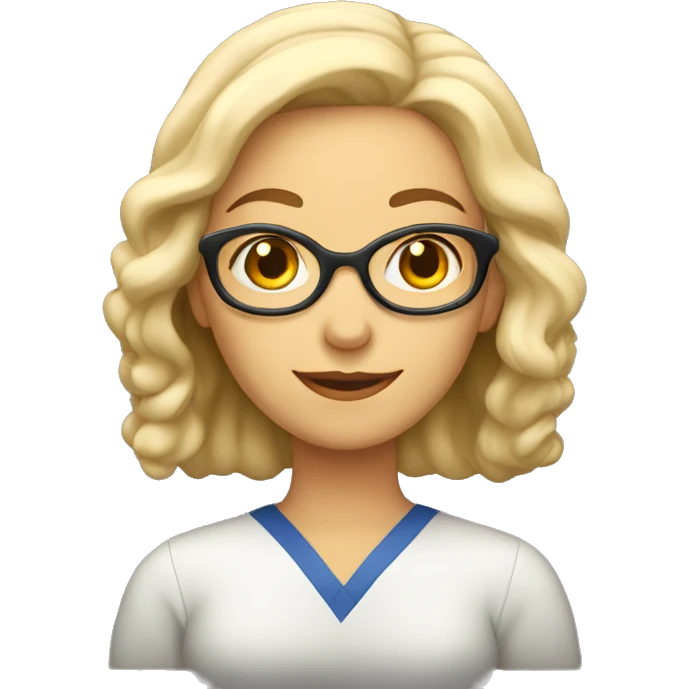 educated white woman with university school emoji