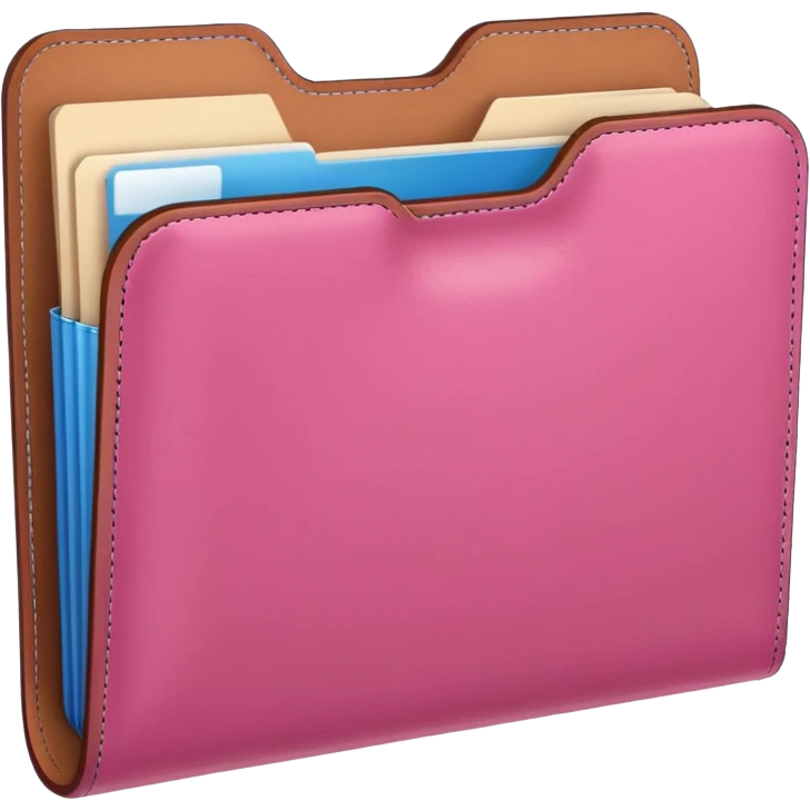 mix pink forward facing folder emoji
