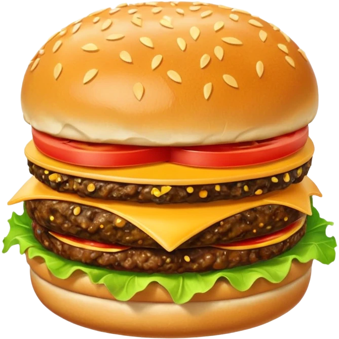 burger and chips emoji