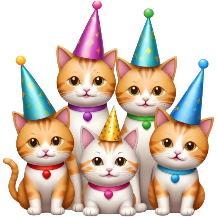 cats celebrating a career milestone emoji