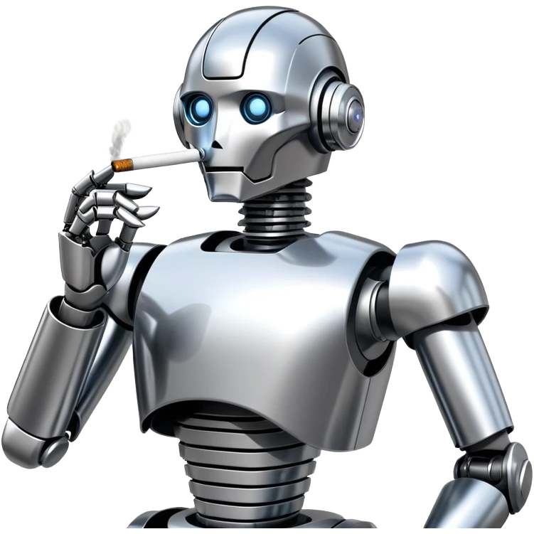 sorayama smoking chrome emoji