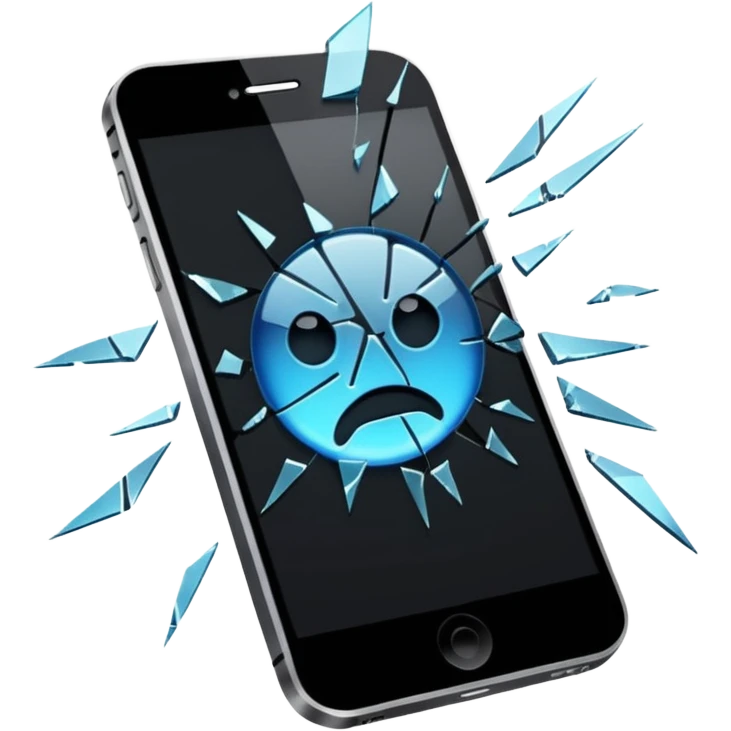 Broken phone emoji