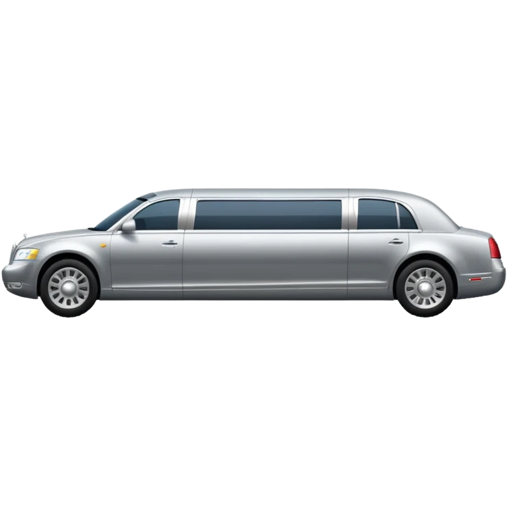 Luxury silver Limousine emoji