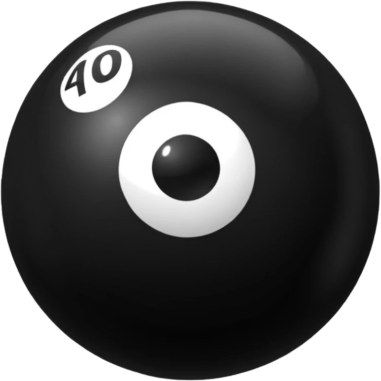 Black pull Ball with MB written on it. Nothing else no holes or anything. emoji