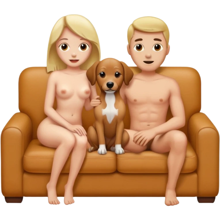 Couple doggy style on couch naked emoji