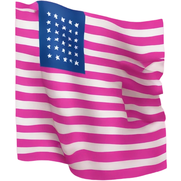 USA flag pink emoji