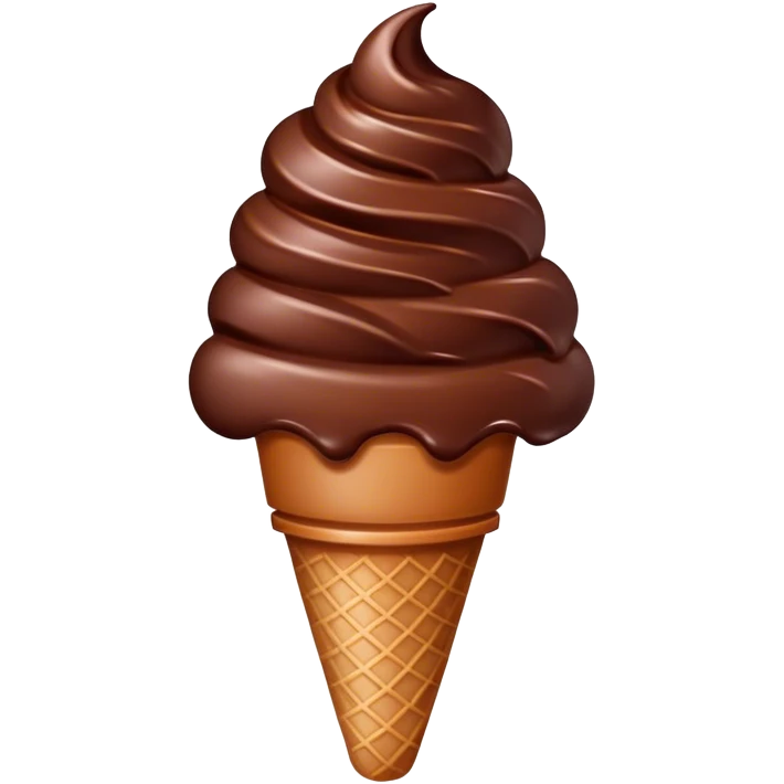 chocolate ice cream  emoji