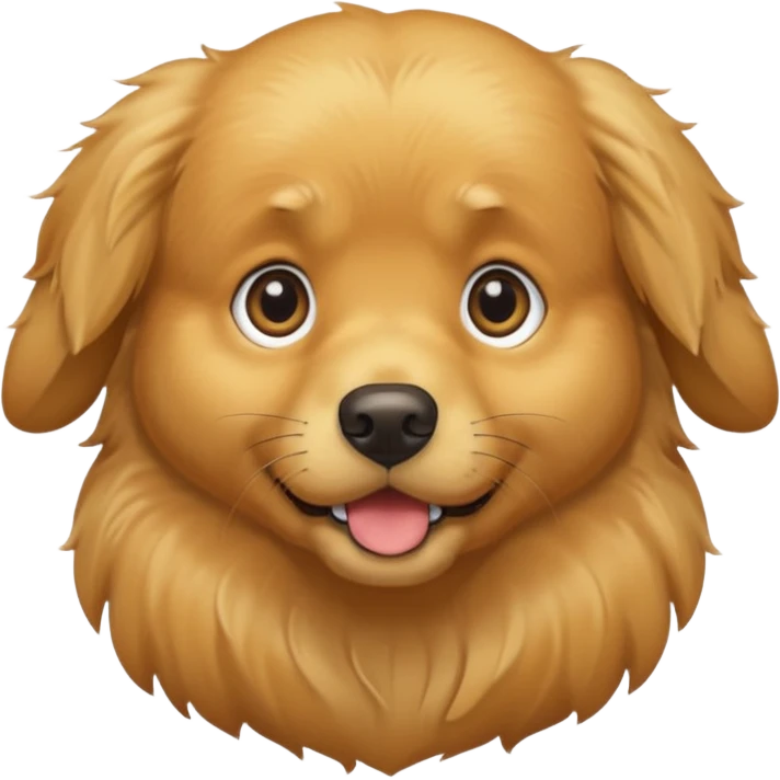 I want an emoji of a goldenretriever who is scared emoji