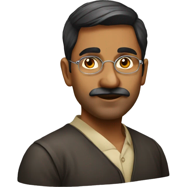 Indian research scholar emoji
