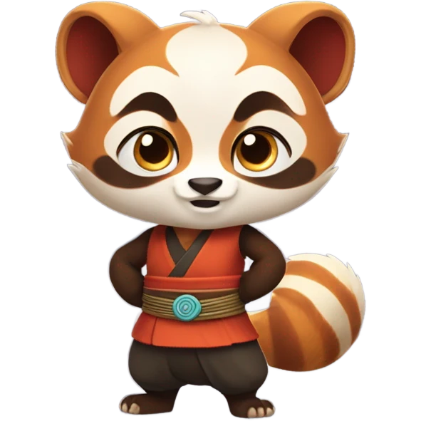 Master Shifu is a red panda emoji