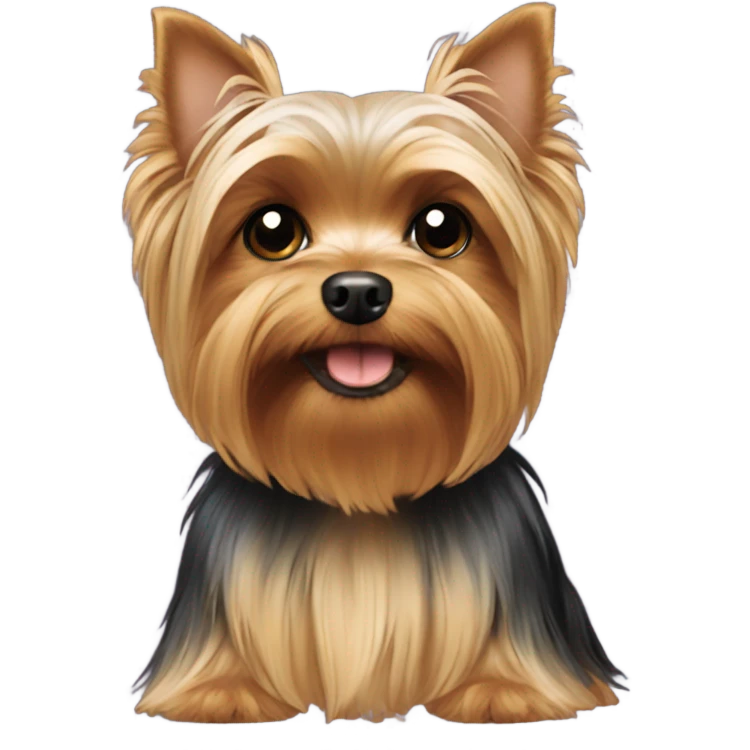 A yorkie dog emoji