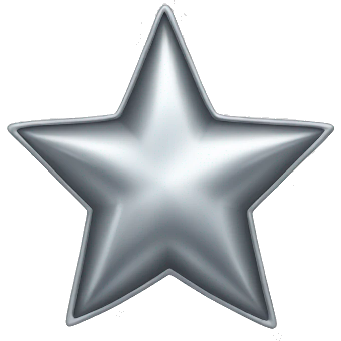 Silver star emoji