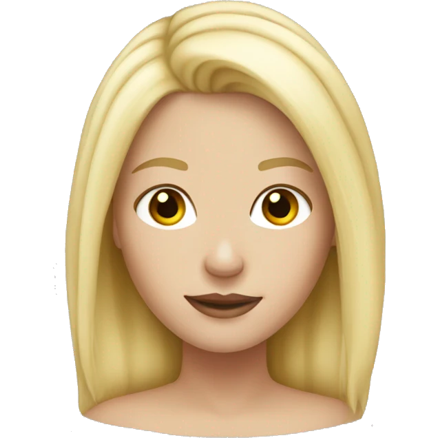 Blonde white girl emoji