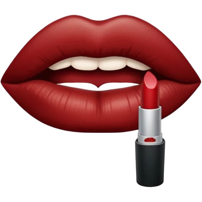 lips with lit blunt between them emoji