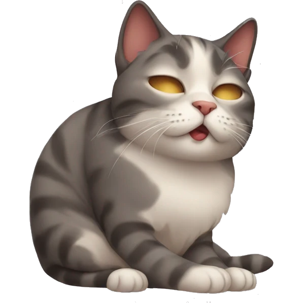 Sleepy cat emoji