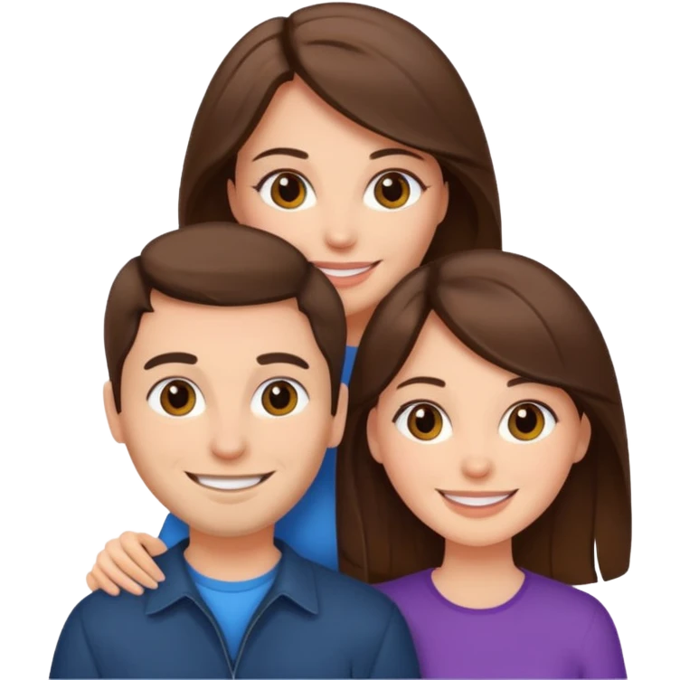  Couple with girlfriend brunettes emoji