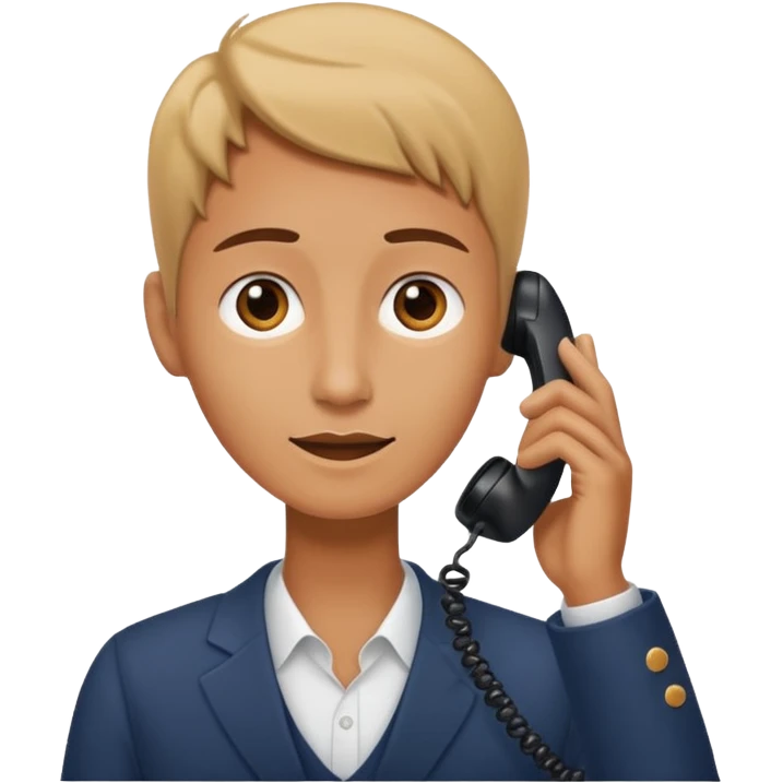 Long neck guy on phone  emoji