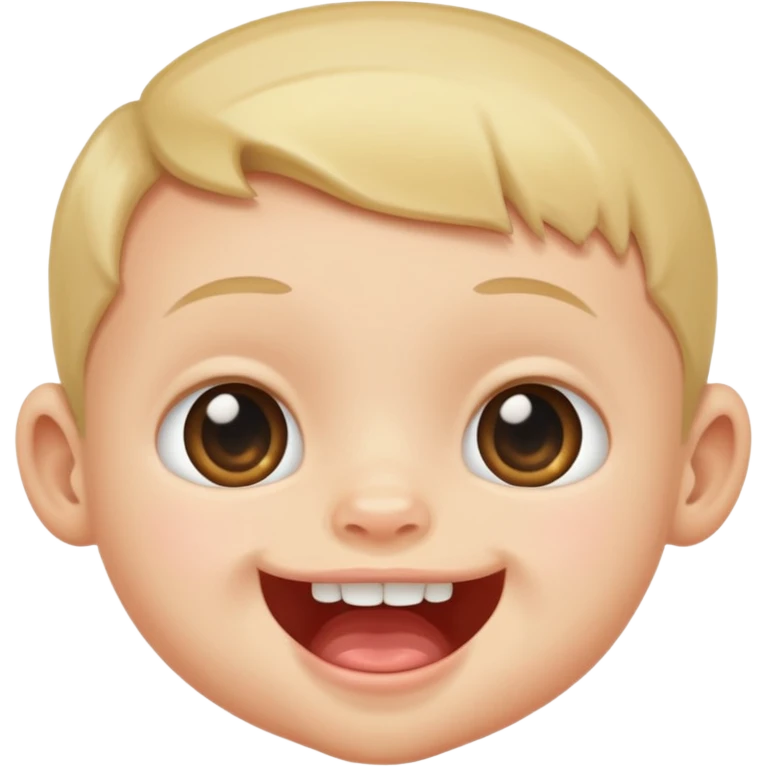 baby face with one tooth emoji