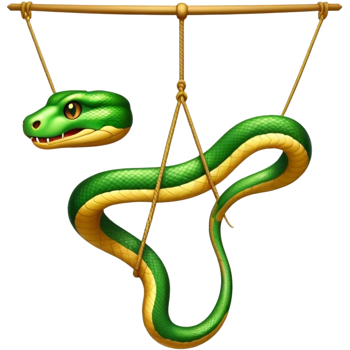Snake on a trapeze  emoji