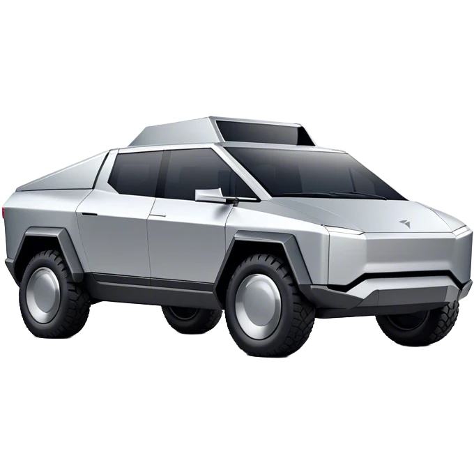 Tesla Cybertruck - Tesla (Model Year: 2022) (Iconic colour: Silver) emoji