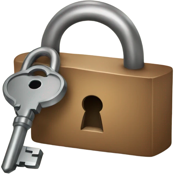 Lock and key  emoji