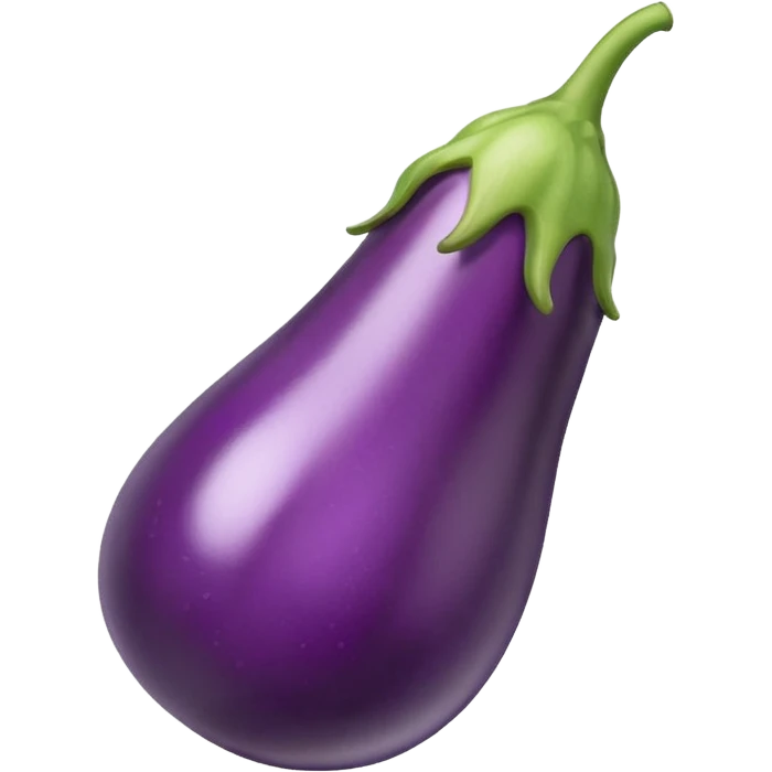 Aubergine with squirt emoji emoji