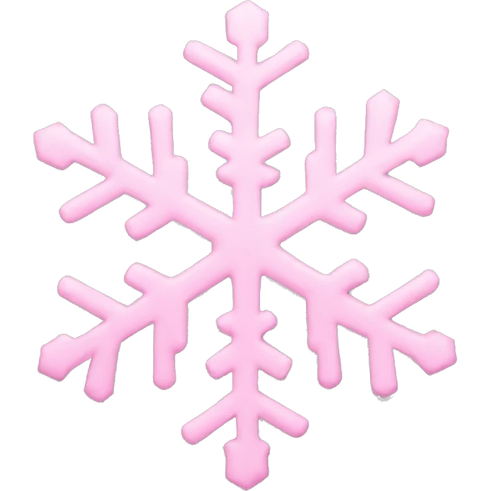 pastel pink snowflake  emoji